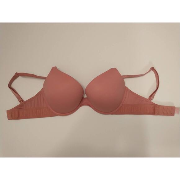 PINK by Victoria's Secret Wear Everywhere Push Up Bra. 32DDD. Pink - Picture 2 of 10